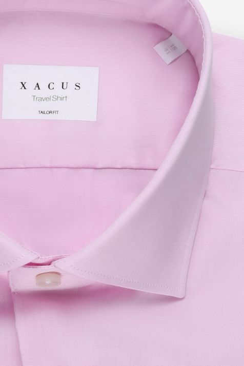 Camicia Uomo Xacus Regular Tinta unita 100% cotone collo Francese Manica lunga