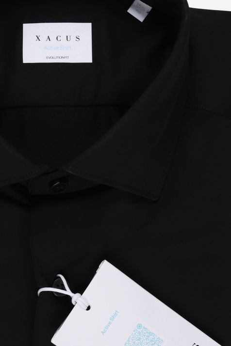 Camicia Uomo Xacus Classic Tinta unita 86% poliammide 14% elastan  collo Francese Manica lunga