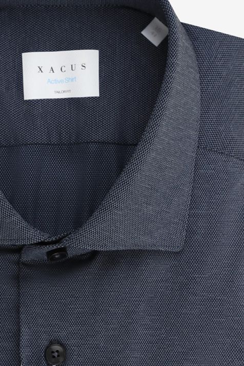 Camicia Uomo Xacus Regular Tinta unita 87% poliammide 13% elastan collo Francese Manica lunga