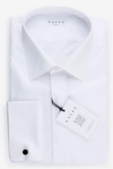 Camicia Uomo Xacus Regular Tinta unita 100% cotone collo Italiano Manica lunga