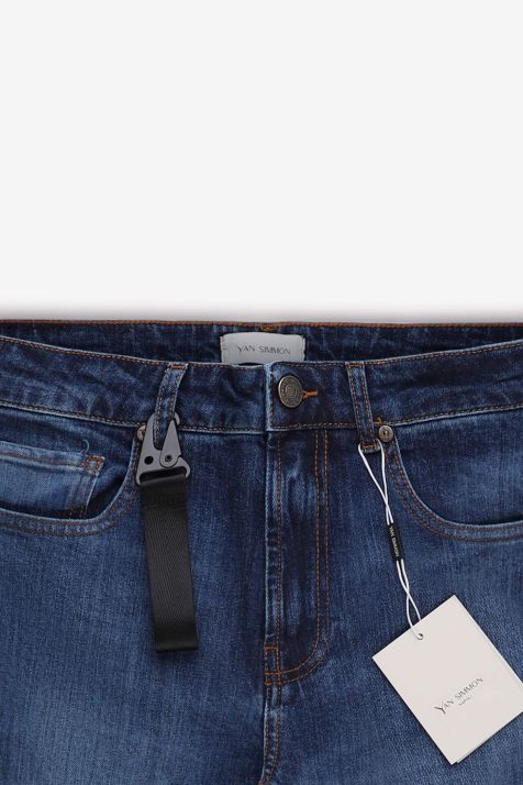Pantalone Uomo Yan Simmon 5 tasche Slim Tinta unita 99% cotone 1% elastan