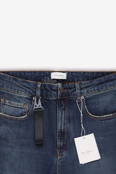 Pantalone Uomo Yan Simmon 5 tasche Slim Tinta unita 99% cotone 1% elastan