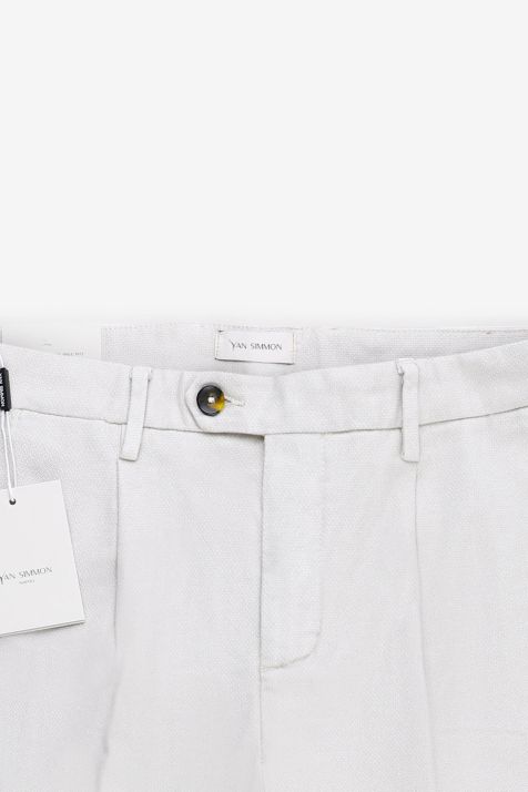 Pantalone Uomo Yan Simmon Chino Slim Micro disegno 67% cotone 32% poliammide 1% ea
