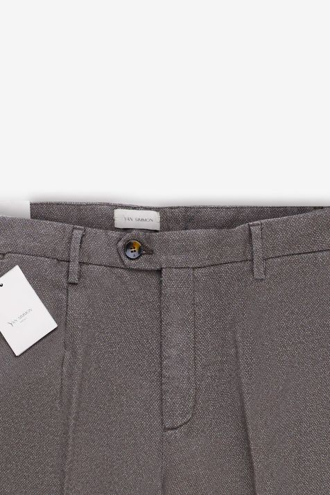 Pantalone Uomo Yan Simmon Chino Slim Micro disegno 67% cotone 32% poliammide 1% ea