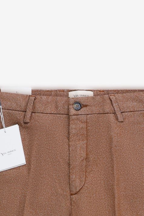 Pantalone Uomo Yan Simmon Chino Slim Micro disegno 98% cotone 2% Dow XLA