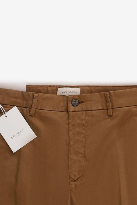 Pantalone Uomo Yan Simmon Chino Slim Tinta unita 50% cotone 44%ly 4% seta 2% ea