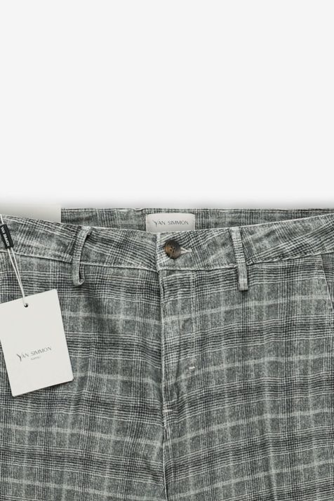 Pantalone Uomo Yan Simmon Chino Slim Quadri 99% cotone 1% elastan