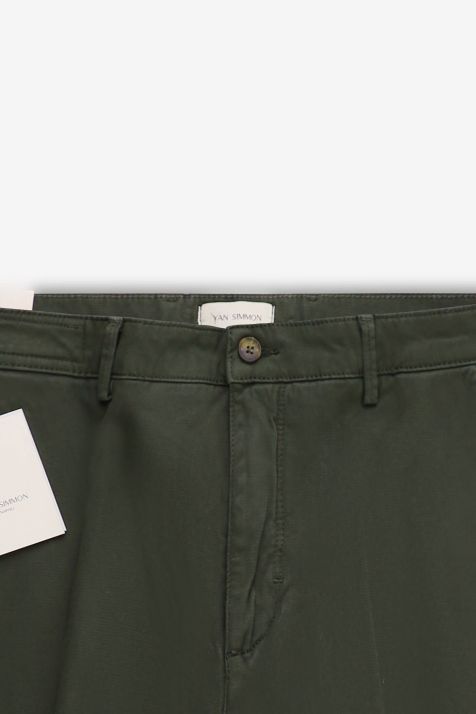 Pantalone Uomo Yan Simmon Chino Slim Tinta unita 97% lino 3% cotone