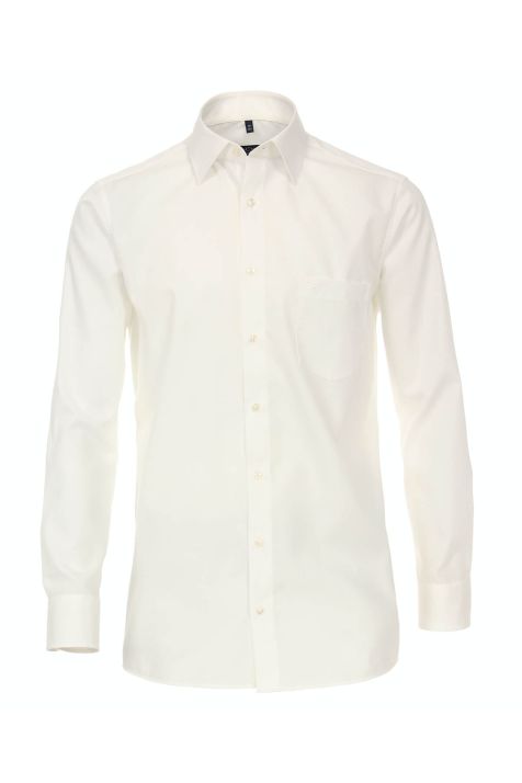 Camicia Uomo Casamoda Comfort No Stiro Tinta unita collo Francese Manica lunga