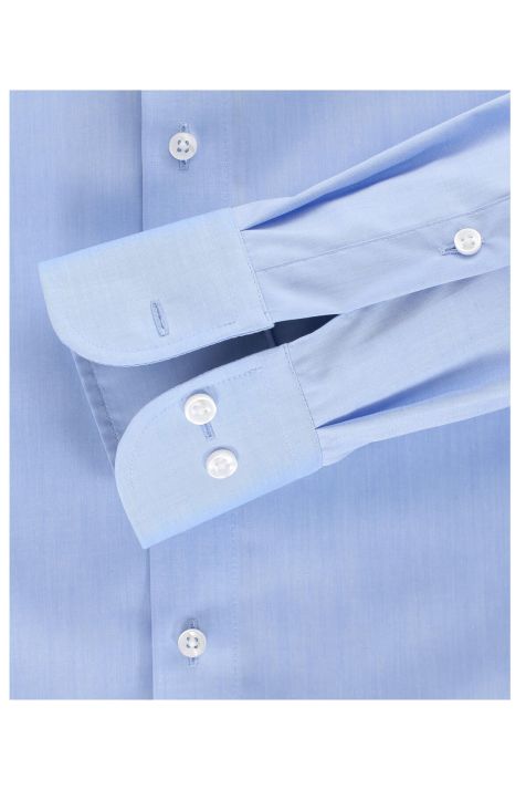 Camicia Uomo Casamoda Regular No Stiro Tinta unita collo Francese Manica lunga