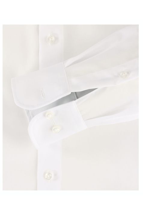 Camicia Uomo Casamoda Regular No Stiro Tinta unita collo Francese Manica lunga