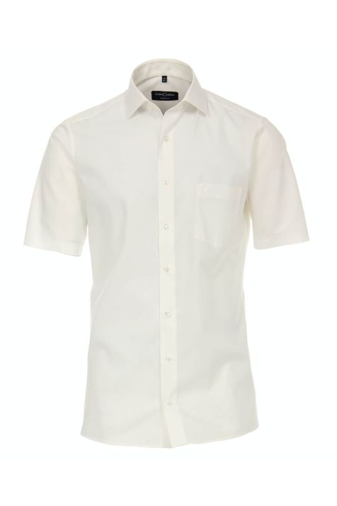 Camicia Uomo Casamoda Regular No Stiro Tinta unita collo Francese Manica corta
