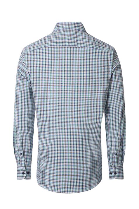 Camicia Uomo Casamoda Classic Quadri collo Italiano Manica lunga