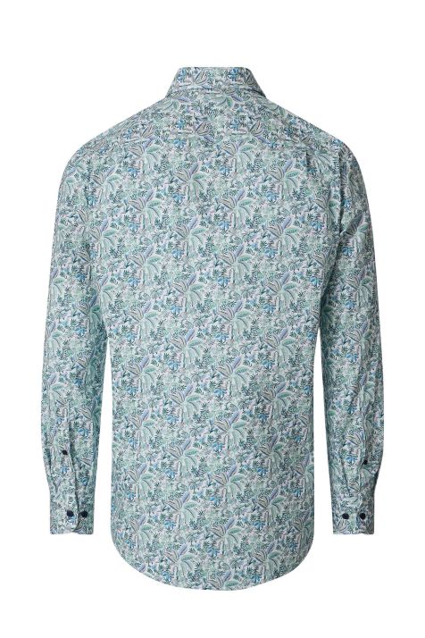 Camicia Uomo Casamoda Classic Fantasia collo Italiano Manica lunga