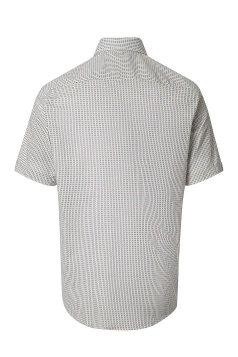 Camicia Uomo Casamoda Classic Fantasia collo Button down Manica corta