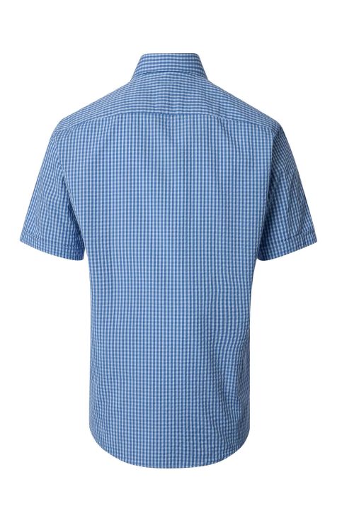 Camicia Uomo Casamoda Classic Quadri collo Button down Manica corta