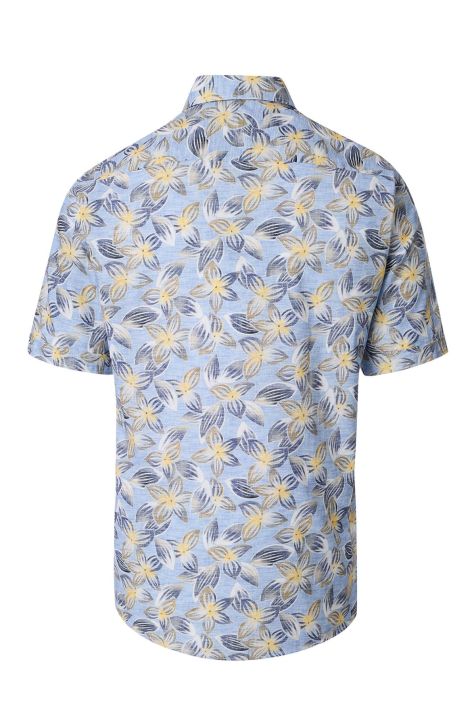 Camicia Uomo Casamoda Classic Fantasia collo Button down Manica corta