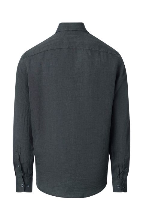 Camicia Uomo Casamoda Classic Tinta unita collo Button down Manica lunga