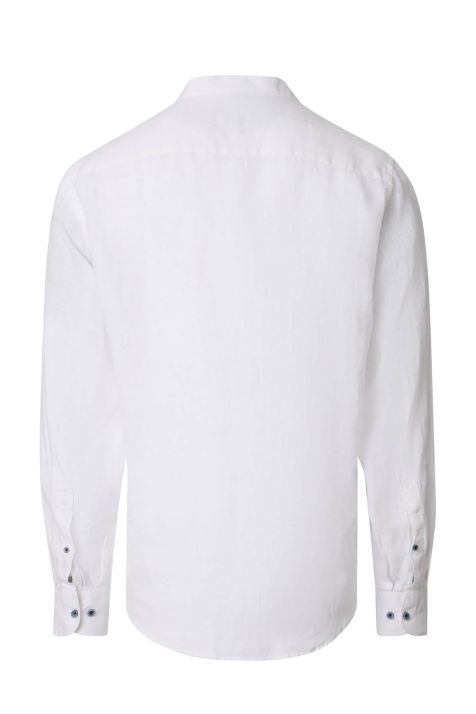 Camicia Uomo Casamoda Classic Tinta unita collo Coreano Manica lunga