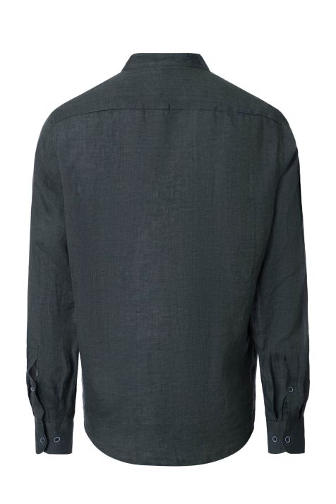Camicia Uomo Casamoda Classic Tinta unita collo Coreano Manica lunga