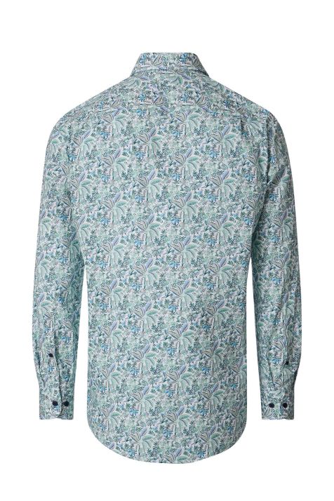Camicia Uomo Casamoda Comfort Fantasia collo Italiano Manica lunga