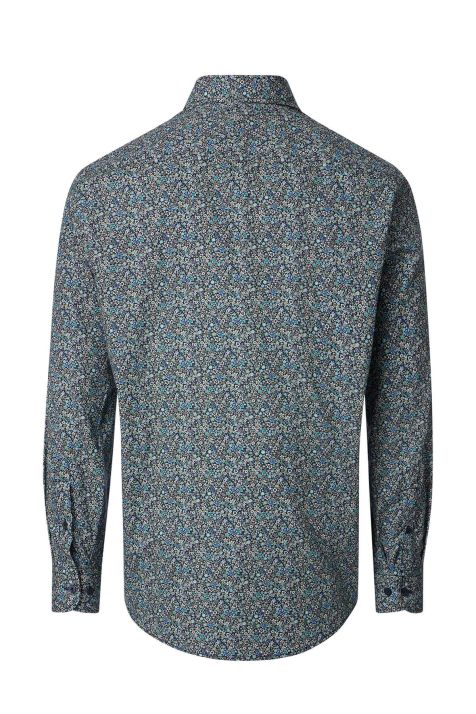 Camicia Uomo Casamoda Comfort Fantasia collo Button down Manica lunga