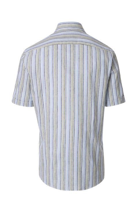 Camicia Uomo Casamoda Classic Righe collo Italiano Manica corta