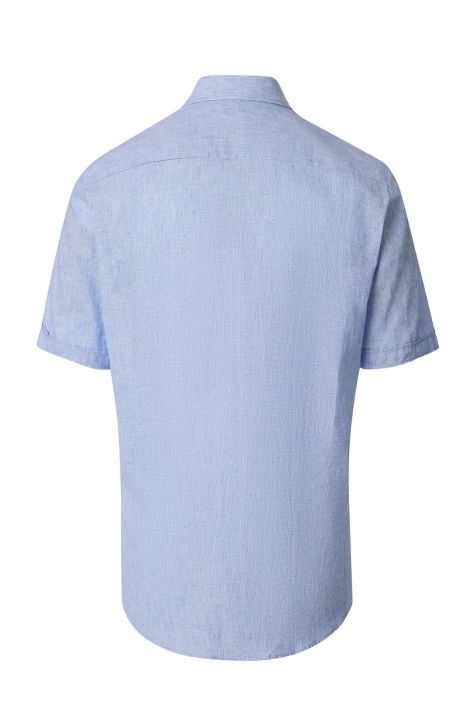 Camicia Uomo Casamoda Classic Tinta unita collo Button down Manica corta