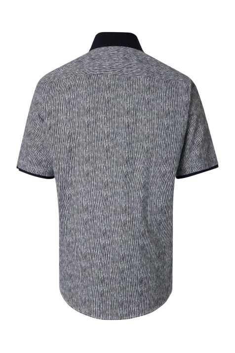 Camicia Uomo Casamoda Classic Fantasia collo Italiano Manica corta