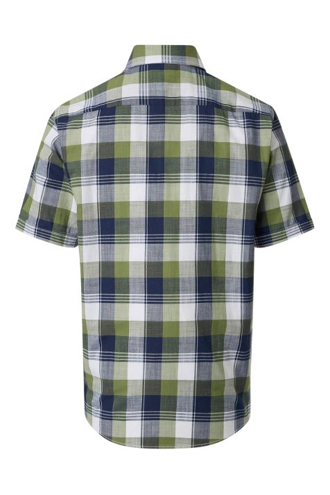 Camicia Uomo Casamoda Classic Quadri collo Button down Manica corta
