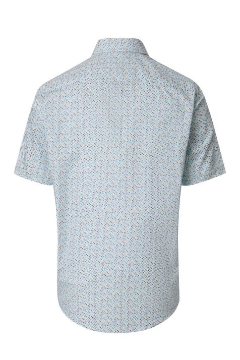 Camicia Uomo Casamoda Classic Fantasia collo Italiano Manica corta