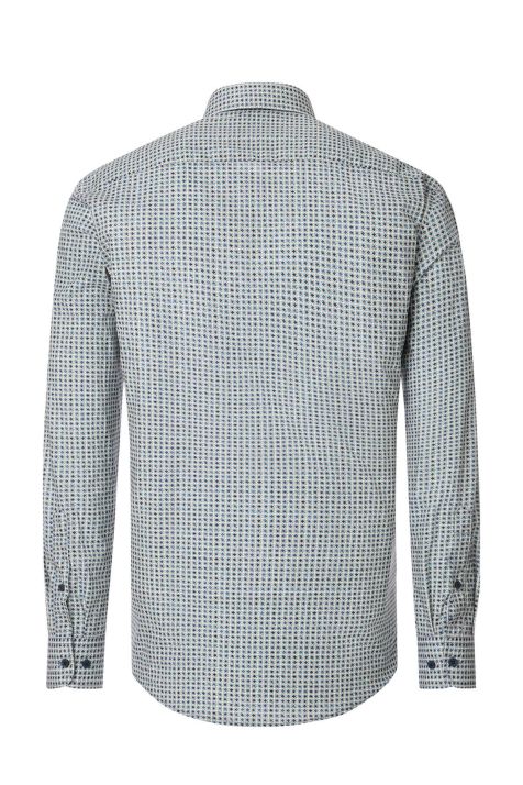 Camicia Uomo Casamoda Classic Fantasia collo Button down Manica lunga
