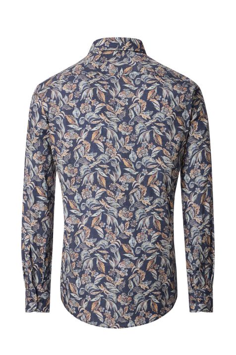 Camicia Uomo Casamoda Classic Fantasia collo Button down Manica lunga