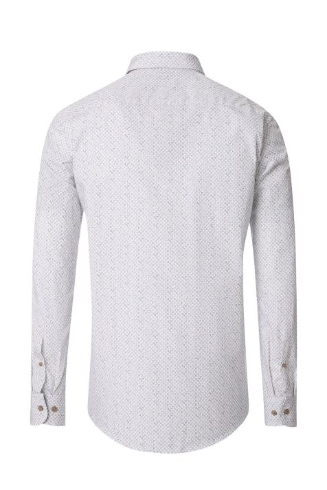 Camicia Uomo Casamoda Comfort Fantasia collo Italiano Manica lunga