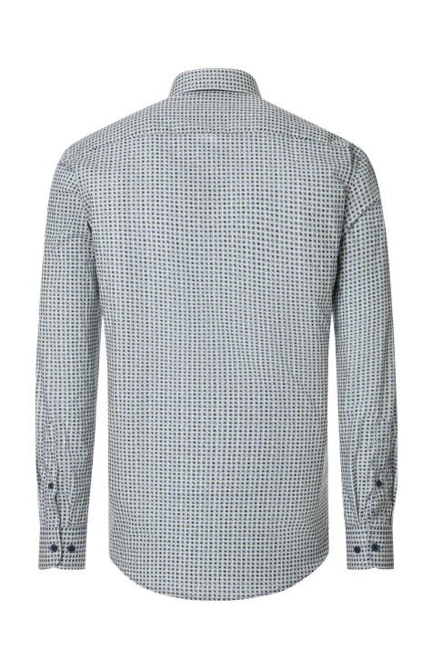 Camicia Uomo Casamoda Comfort Fantasia collo Button down Manica lunga
