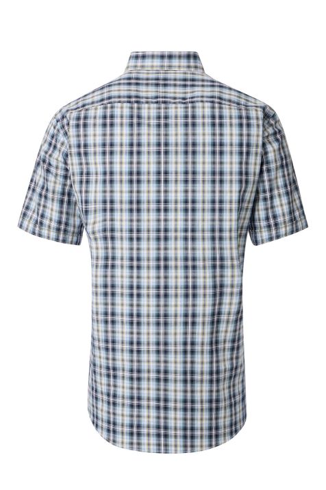 Camicia Uomo Casamoda Comfort Quadri collo Italiano Manica corta