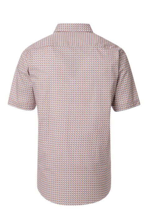 Camicia Uomo Casamoda Comfort Fantasia collo Italiano Manica corta