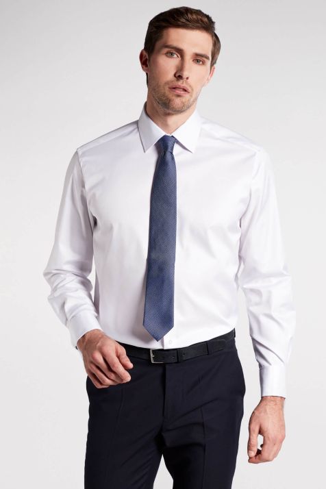 Camicia Uomo Eterna Comfort No Stiro collo Italiano Manica lunga
