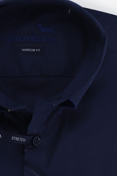 Camicia Uomo Harmont & Blaine Slim collo Button down Manica lunga