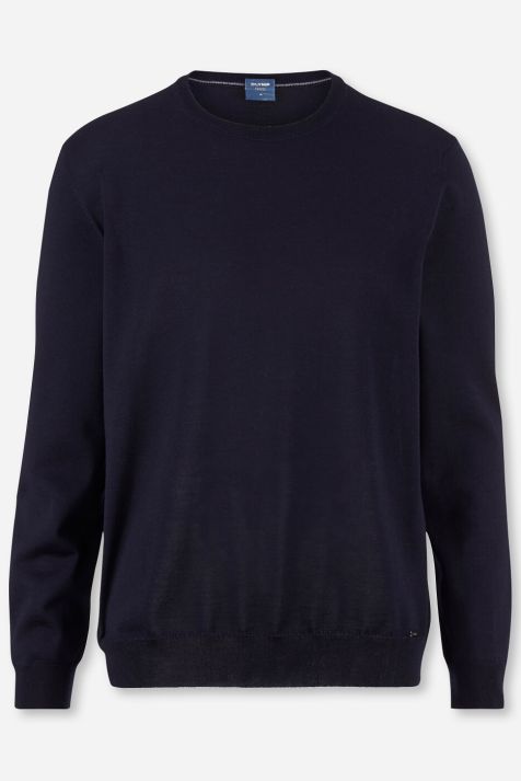 Maglia Uomo Olymp Girocollo Classic Tinta unita 100% lana