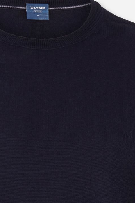 Maglia Uomo Olymp Girocollo Classic Tinta unita 100% lana