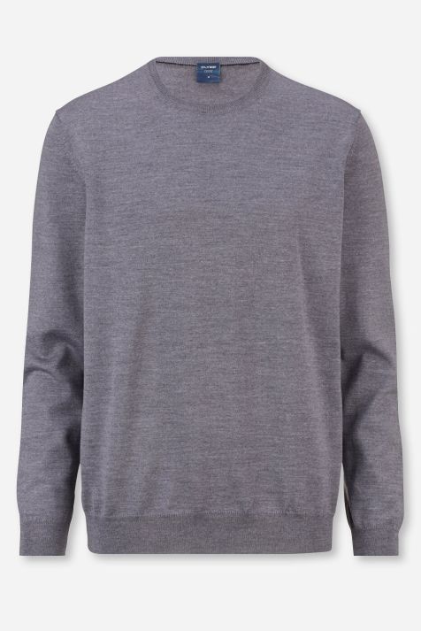 Maglia Uomo Olymp Girocollo Classic Tinta unita 100% lana