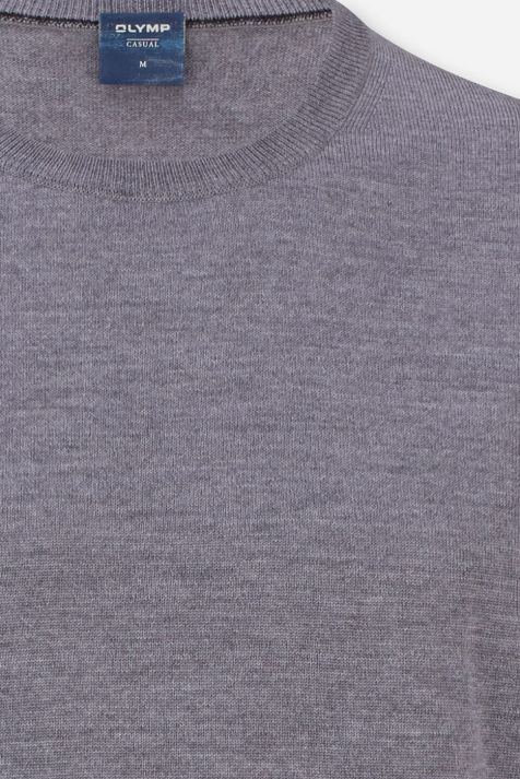 Maglia Uomo Olymp Girocollo Classic Tinta unita 100% lana