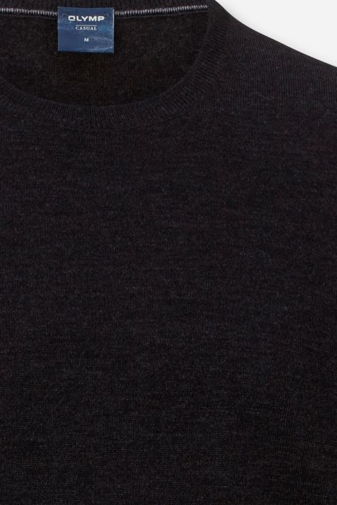 Maglia Uomo Olymp Girocollo Classic Tinta unita 100% lana