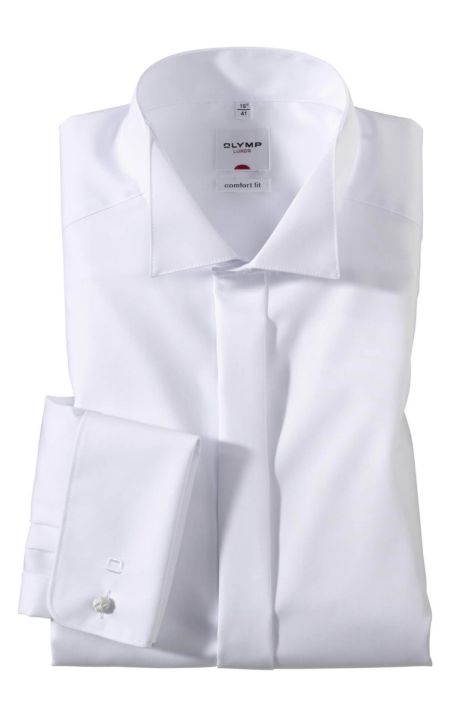 Camicia Uomo Olymp Comfort No Stiro Tinta unita collo Cerimonia Manica lunga