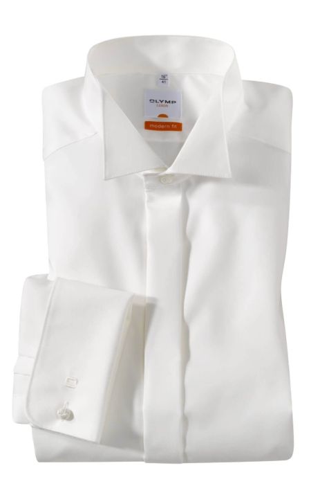 Camicia Uomo Olymp Classic No Stiro Tinta unita collo Cerimonia Manica lunga