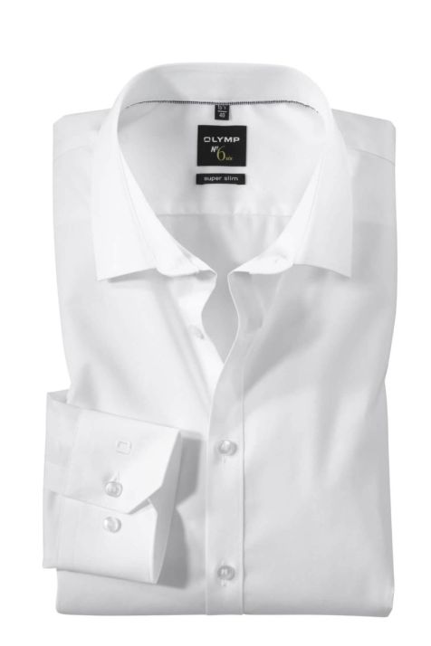 Camicia Uomo Olymp Slim Tinta unita collo Italiano Manica lunga