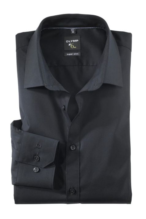 Camicia Uomo Olymp Slim Tinta unita collo Italiano Manica lunga