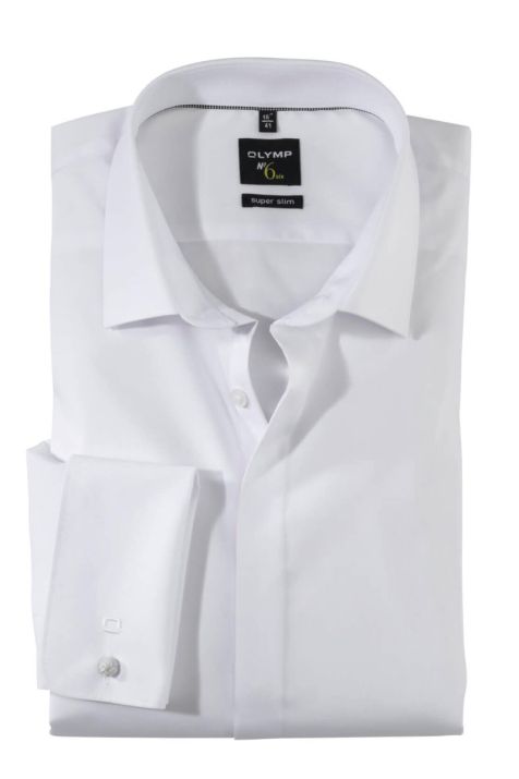 Camicia Uomo Olymp Slim Tinta unita collo Italiano Manica lunga