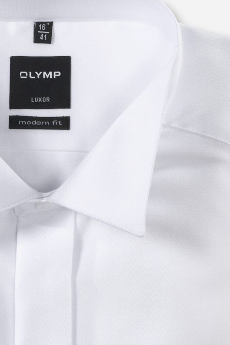 Camicia Uomo Olymp Classic No Stiro Tinta unita collo Cerimonia Manica lunga